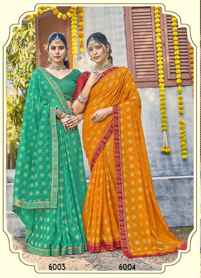 Madhubani Vol 6 By Saroj Chiffon Sarees Catalog